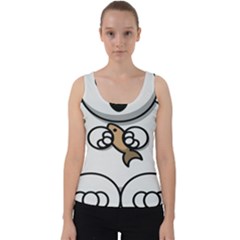 Bear Polar Bear Arctic Fish Mammal Velvet Tank Top