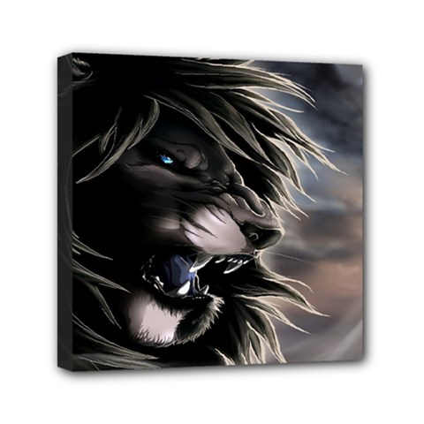 Angry Lion Digital Art Hd Canvas Travel Bag by Nexatart