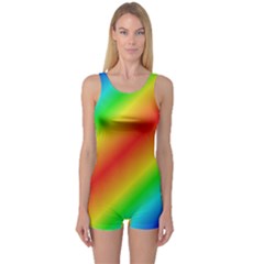 Background Diagonal Refraction One Piece Boyleg Swimsuit by Nexatart