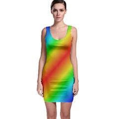 Background Diagonal Refraction Bodycon Dress