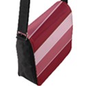Striped Shapes Wide Stripes Horizontal Geometric Flap Messenger Bag (L)  View2