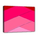 Geometric Shapes Magenta Pink Rose Deluxe Canvas 20  x 16   View1