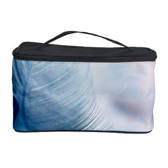 Feather Ease Slightly Blue Airy Cosmetic Storage Case by Nexatart