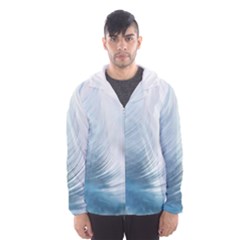 Feather Ease Slightly Blue Airy Hooded Wind Breaker (men) by Nexatart