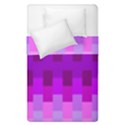 Geometric Cubes Pink Purple Blue Duvet Cover Double Side (Single Size) View1