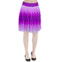 Geometric Cubes Pink Purple Blue Pleated Skirt View1