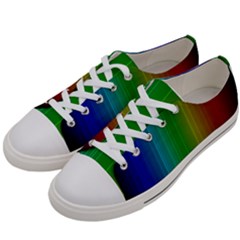 Spectrum Colours Colors Rainbow Women s Low Top Canvas Sneakers by Nexatart
