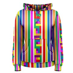 Rainbow Geometric Design Spectrum Women s Pullover Hoodie by Nexatart