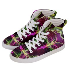 Plant Purple Green Leaves Garden Men s Hi-top Skate Sneakers