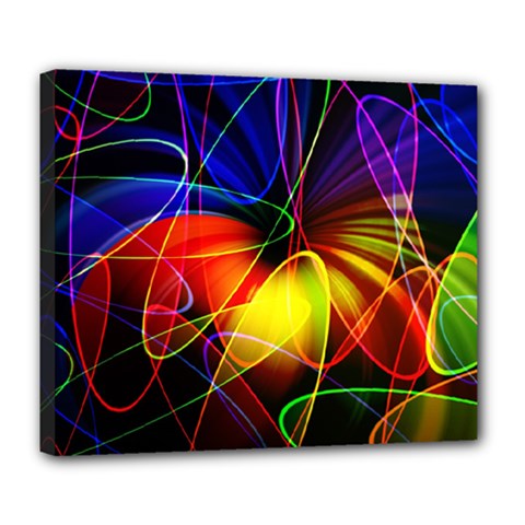 Fractal Pattern Abstract Chaos Deluxe Canvas 24  X 20   by Nexatart