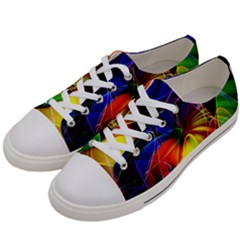 Fractal Pattern Abstract Chaos Women s Low Top Canvas Sneakers by Nexatart