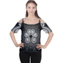 Fractal Filigree Lace Vintage Cutout Shoulder Tee View1