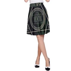 Cult Of Occult Death Detal Hardcore Heavy A-line Skirt by Sapixe