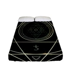 Cult Of Occult Death Detal Hardcore Heavy Fitted Sheet (full/ Double Size) by Sapixe