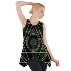 Cult Of Occult Death Detal Hardcore Heavy Side Drop Tank Tunic by Sapixe