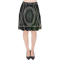 Cult Of Occult Death Detal Hardcore Heavy Velvet High Waist Skirt by Sapixe