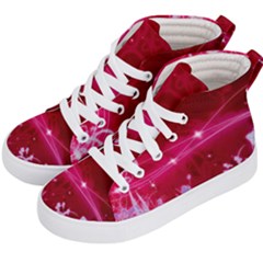 Crystal Flowers Kid s Hi-top Skate Sneakers by Sapixe