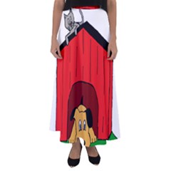 Dog Toy Clip Art Clipart Panda Flared Maxi Skirt