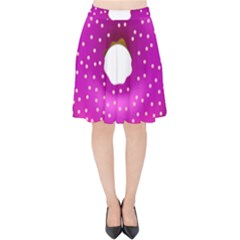 Donut Transparent Clip Art Velvet High Waist Skirt