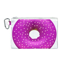 Donut Transparent Clip Art Canvas Cosmetic Bag (medium) by Sapixe