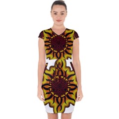 Disturbed Is An American Heavy Metal Band Logo Capsleeve Drawstring Dress 