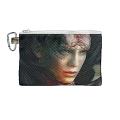 Digital Fantasy Girl Art Canvas Cosmetic Bag (medium)