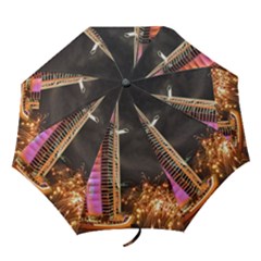 Dubai Burj Al Arab Hotels New Years Eve Celebration Fireworks Folding Umbrellas by Sapixe