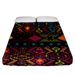 Ethnic Pattern Fitted Sheet (king Size)