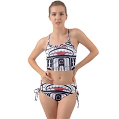 Ethnic Traditional Art Mini Tank Bikini Set by Sapixe