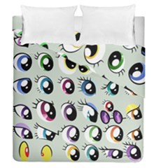 Eyes  Pattern Duvet Cover Double Side (queen Size) by Sapixe