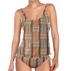 Fabric Pattern Tankini Set