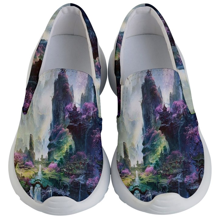 Fantastic World Fantasy Painting Kid s Lightweight Slip Ons