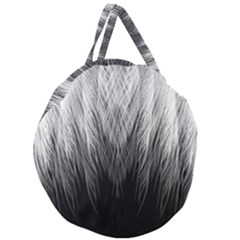 Feather Graphic Design Background Giant Round Zipper Tote