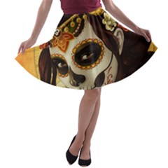 Fantasy Girl Art A-line Skater Skirt