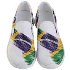 Flag Of Brazil Men s Lightweight Slip Ons by Sapixe