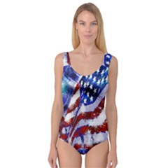 Flag Usa United States Of America Images Independence Day Princess Tank Leotard  by Sapixe