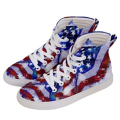 Flag Usa United States Of America Images Independence Day Men s Hi-top Skate Sneakers