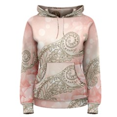 Wonderful Soft Flowers With Floral Elements Women s Pullover Hoodie by FantasyWorld7