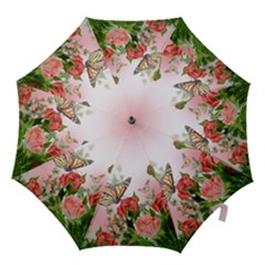 Flora Butterfly Roses Hook Handle Umbrellas (large)