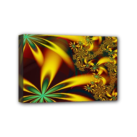 Floral Design Computer Digital Art Design Illustration Mini Canvas 6  X 4  by Sapixe