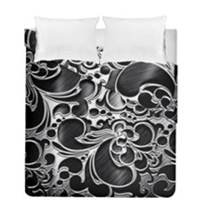 Floral High Contrast Pattern Duvet Cover Double Side (full/ Double Size) by Sapixe