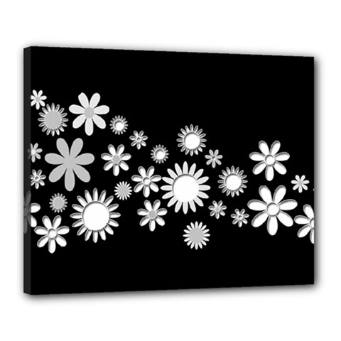 Flower Power Flowers Ornament Canvas 20  X 16 