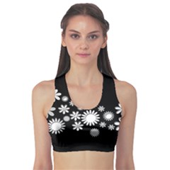 Flower Power Flowers Ornament Sports Bra