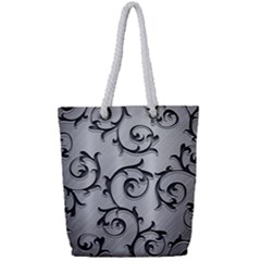 Floral Full Print Rope Handle Tote (small)