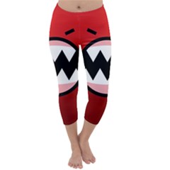 Funny Angry Capri Winter Leggings  by Sapixe