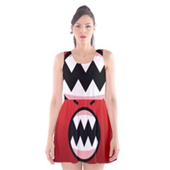 Funny Angry Scoop Neck Skater Dress
