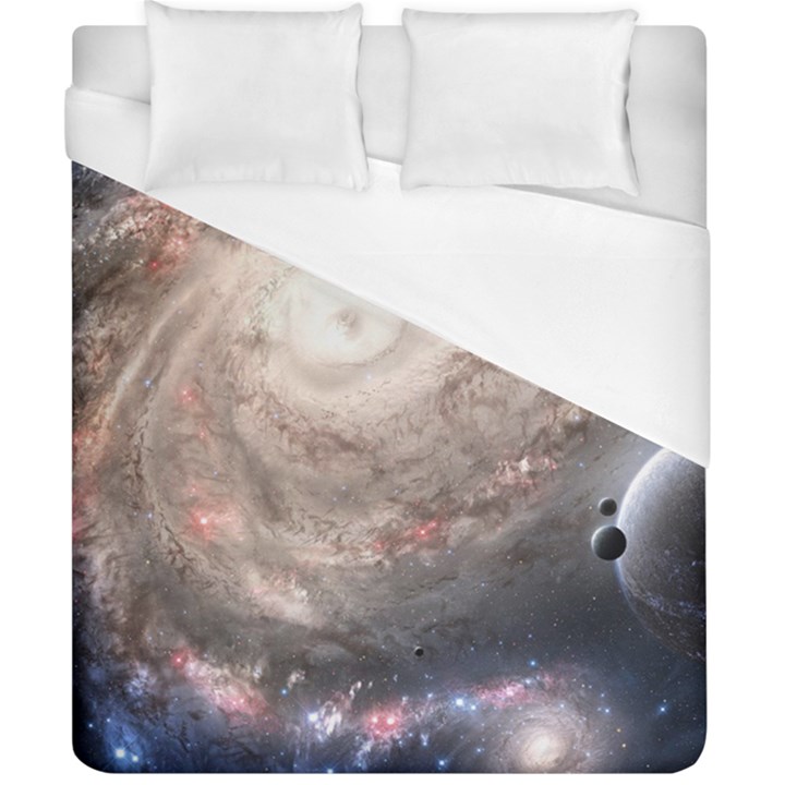 Galaxy Star Planet Duvet Cover (California King Size)