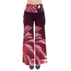 Fireworks Explode Behind The Houses Of Parliament And Big Ben On The River Thames During New Year’s So Vintage Palazzo Pants by Sapixe