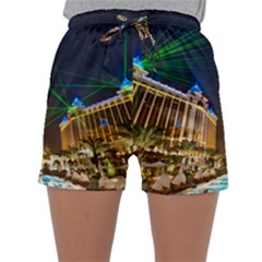 Galaxy Hotel Macau Cotai Laser Beams At Night Sleepwear Shorts