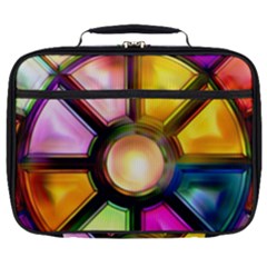 Glass Colorful Stained Glass Full Print Lunch Bag by Sapixe